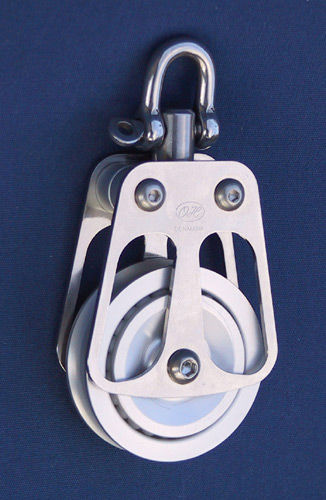 Polea simple - 710603 	 - OH MARINE EQUIPMENT - con giratorio / con rodamiento de bolas / Ø máx. cable: 10 mm