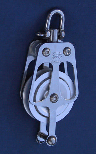 Polea simple - 710504 - OH MARINE EQUIPMENT - con giratorio / con arraigo / con rodamiento de bolas