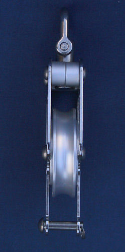 Polea simple - 710604 - OH MARINE EQUIPMENT - con giratorio / con arraigo / con rodamiento de bolas