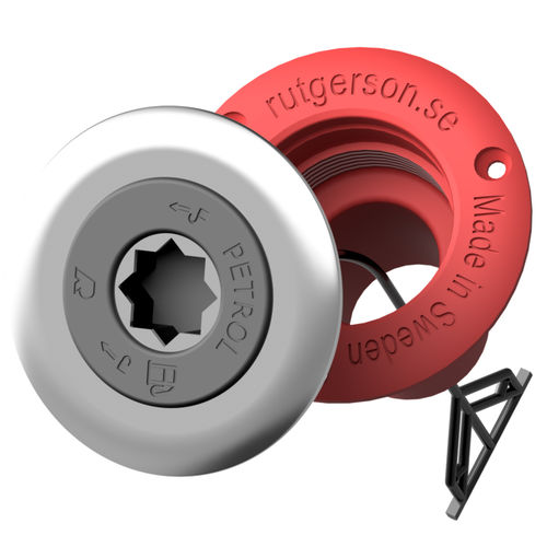 Tapón de cubierta de rosca - CL038PET-TL - RUTGERSON - para depósito de combustible