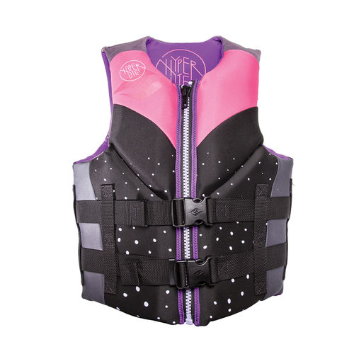 Chaleco de ayuda a la flotabilidad para deportes náuticos - INDY PINK - CGA - Hyperlite - para mujer