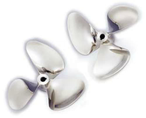 Hélice para barco de deporte náutico - SOLAS Propellers - de paso fijo / eje de hélice / 3 palas