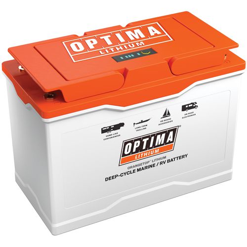 Batería marina - ORANGETOP™ Q31M-DC150 - Optima Batteries - 12,8 V / litio / con sistema de gestión de baterías integrado