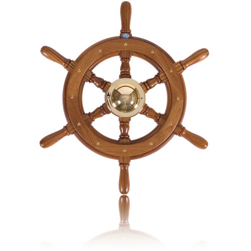Volante para barco de motor de teca - 04 - Stazo marine equipment bv - clásico