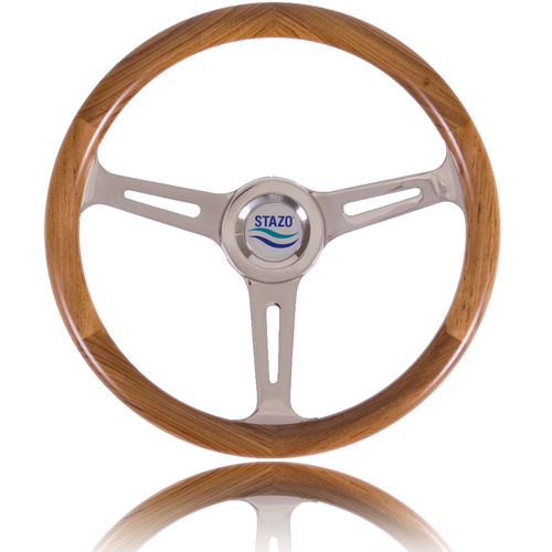 Volante para barco de motor de teca - 57 - Stazo marine equipment bv - de diseño