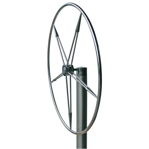 Volante para barco de motor de acero inoxidable - Custom - Stazo marine equipment bv - barnizado con poliuretano / clásico / de diseño