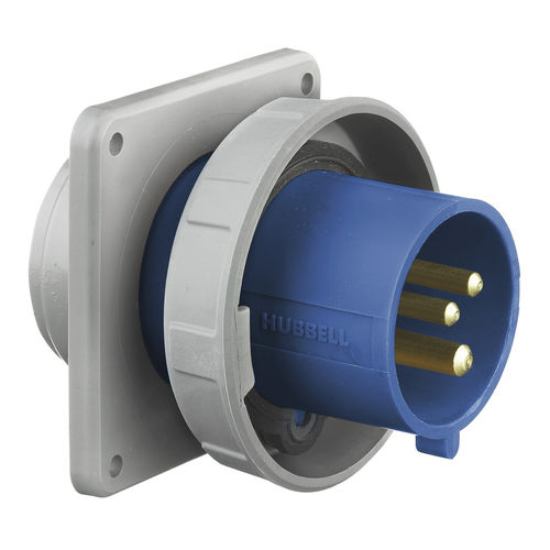 Enchufe estanco para pantalán - HBL316B6W - Hubbell Marine Electrical Products - para terminal / macho