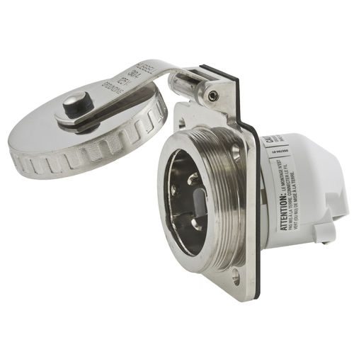 Enchufe estanco para pantalán - HBL303SS - Hubbell Marine Electrical Products - macho / de bloqueo