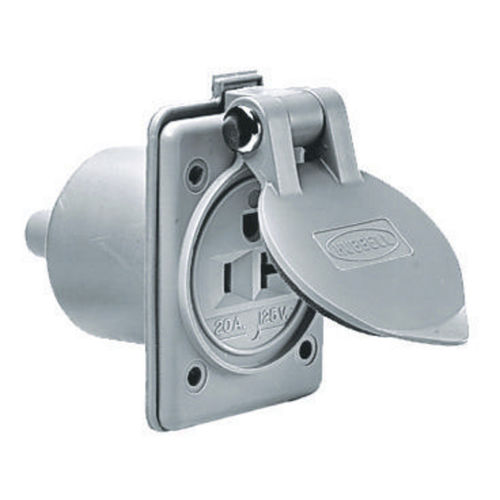 Enchufe estanco para pantalán - HBL61CM65 - Hubbell Marine Electrical Products - hembra