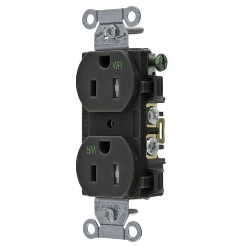 Enchufe para pantalán - BR15BLKWRTR - Hubbell Marine Electrical Products - hembra