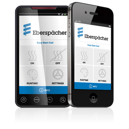 Aplicación de control - EasyStart  - Eberspächer - para barco