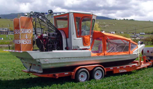 Hidrodeslizador comercial - 19.5X8.5 ENCLOSED - Canadian Airboats - de búsqueda y rescate
