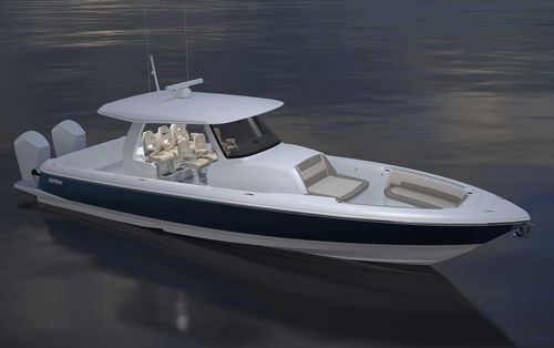 Barco cabinado fueraborda - 427 NOMAD SE - Intrepid - bimotor / open / con consola central