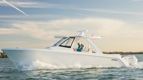 Barco open fueraborda - 35 PANACEA - Intrepid - bimotor / escalonado / con consola central
