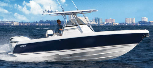 Barco open fueraborda - 245 CC - Intrepid - bimotor / de pesca deportiva / con T-top