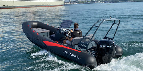 Embarcación neumática fueraborda - 530 CC - AquaSpirit - RIB / open / con consola central
