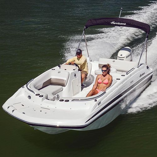 Deck-boat fueraborda - SS 188 OB - Hurricane - de wakeboard / 10 personas máx. / con solárium