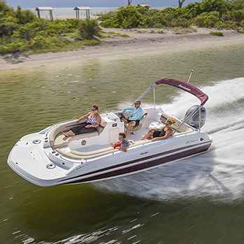 Deck-boat fueraborda - SS 201 OB - Hurricane - de wakeboard / 12 personas máx. / con solárium
