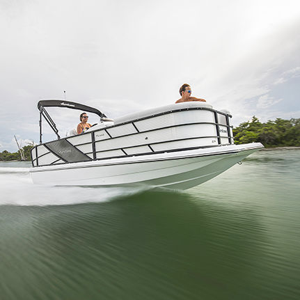 Barco pontón fueraborda - FD 216 OB - Hurricane - de pesca deportiva / 10 personas máx.