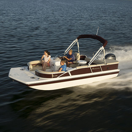 Barco pontón fueraborda - FD 198 OB - Hurricane - de pesca deportiva / 9 personas máx.