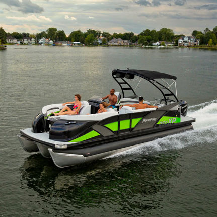 Barco pontón fueraborda - AP 250 XP - Aqua Patio - 16 personas máx.