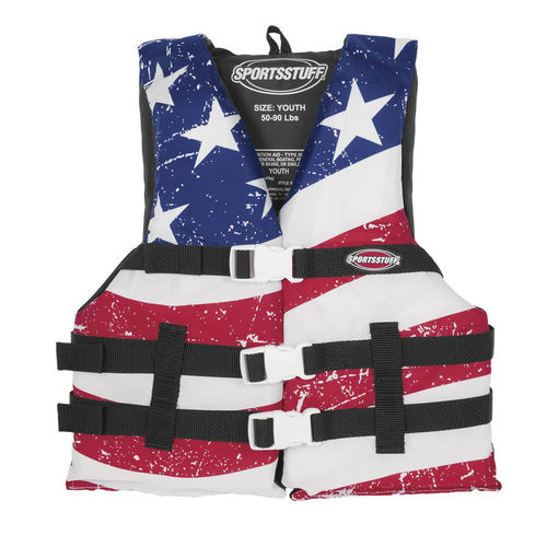 Chaleco de ayuda a la flotabilidad para deportes náuticos - STARS & STRIPES - Sportsstuff - unisex / para niño / de espuma