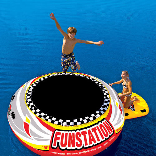 Juego acuático trampolín - FUNSTATION BOUNCER 10' - Sportsstuff - para centro de ocio / inflable