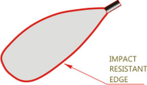 Pala para kayak - POLO KINETIC - Braca-sport - de polo / asimétrica / simple