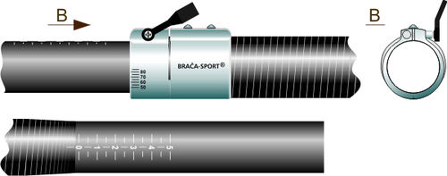 Pala para kayak - KID - Braca-sport - de aguas tranquilas / asimétrica / doble