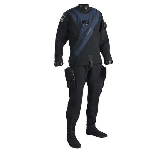 Traje de buceo - CF200X  - Diving Unlimited International - de uso profesional / traje seco / de manga larga