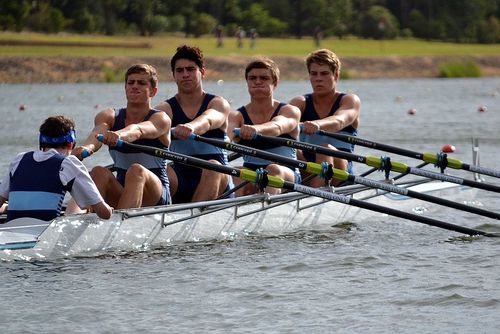 Bote de remo de regata - MOULD 408 - Sykes - cuatro scull / con timonel