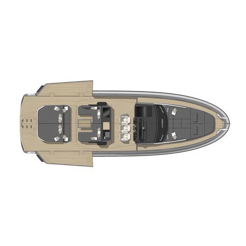 Barco cabinado intraborda - Hyper 5S - Sacs - trimotor / soft-top / 18 personas máx.