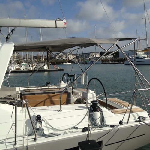 Bimini top para velero - NVequipment - para caseta del timón / con estructura de acero inoxidable