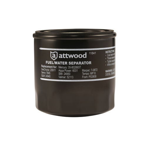 Filtro separador gasoil /agua - 1184 series - Attwood - para barco / para motor