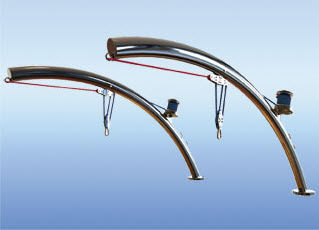 Pescante para barco - Oval 15ZERO - Cooney Marine - manual