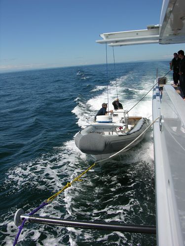 Pescante para yate - SL-DEX - Nautical Structures - hidráulico / telescópico / de techo