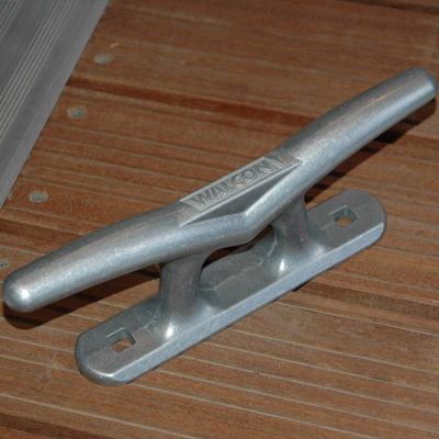 Bita de amarre para pantalán - MH4 - Walcon Marine - plana / de aluminio