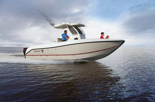 Cabin-cruiser catamarán - 25′ Sport Fisher  - Hysucat - fueraborda / bimotor / con hard-top