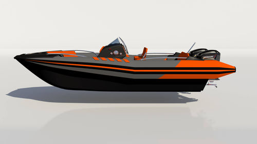 Embarcación neumática fueraborda - 6.8m  - Hysucat - bimotor / RIB / con consola central