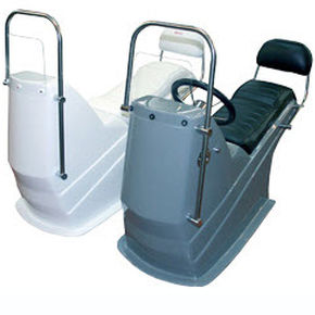 Consola de pilotaje tipo jockey - SPORT-1 - Adventure Inflatable boats - con respaldo / con parabrisas