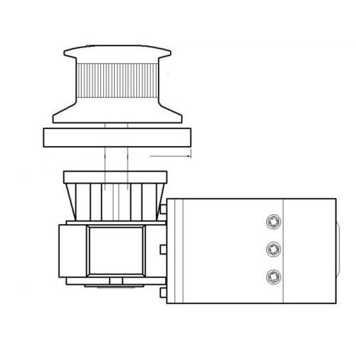 Cabrestante para barco - C series - Anchorlift - eléctrico / base de inox