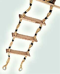 Escalera para barco - L0780A - Canepa & Campi - plegable / de emergencia / de madera