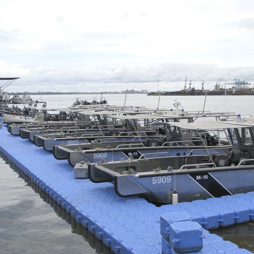 Pantalán flotante - Military - CANDOCK - modular / para amarre en seco / para puerto deportivo
