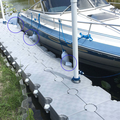 Defensa para pantalán - C03-000008 - CANDOCK - blanca / de PEHD