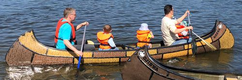 Canoa canadiense - OJIBWA - Gatz Kanus - 4 plazas / para adulto / roja