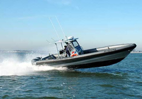Barco profesional barco de trabajo - 11.00 HARDTOP OB - Raidco Marine - fueraborda / de aluminio / embarcación neumática semirrígida