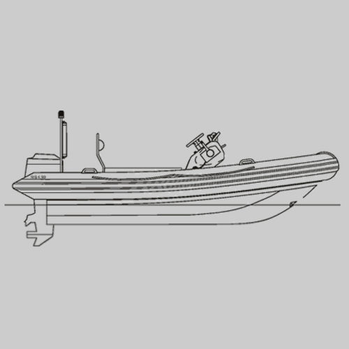 Barco profesional barco utilitario - 4.90 - Raidco Marine - fueraborda / embarcación neumática semirrígida
