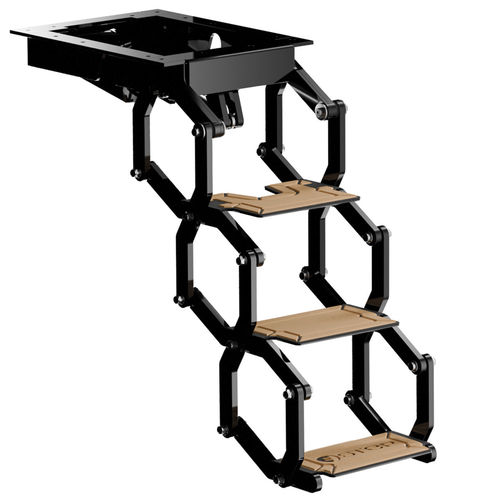 Escalera para barco - 1002-003ESTEP - DOUGLAS MARINE - plegable / de baño / de aleación ligera