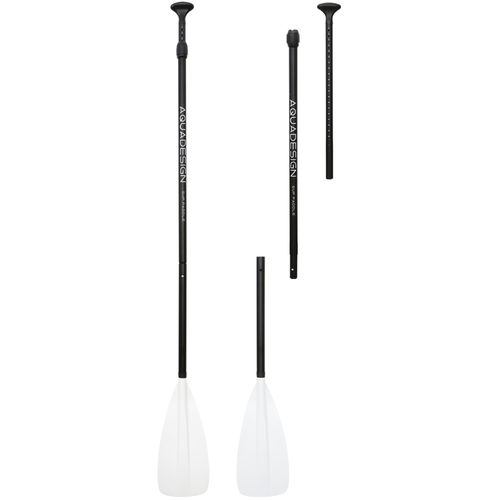 Pala para tabla de stand-up paddle - FIBRE 3 - AQUADESIGN - de recreo / simétrica / simple
