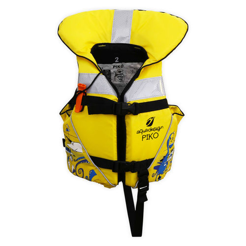 Chaleco de ayuda a la flotabilidad para deportes náuticos - PIKO - AQUADESIGN - para niño / de espuma / amarillo
